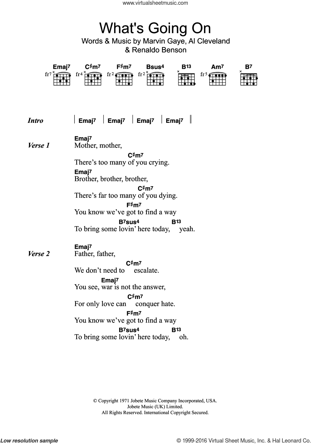 What's Going On Chords Gaye Whats Going On Sheet Music For Guitar Chords Pdf