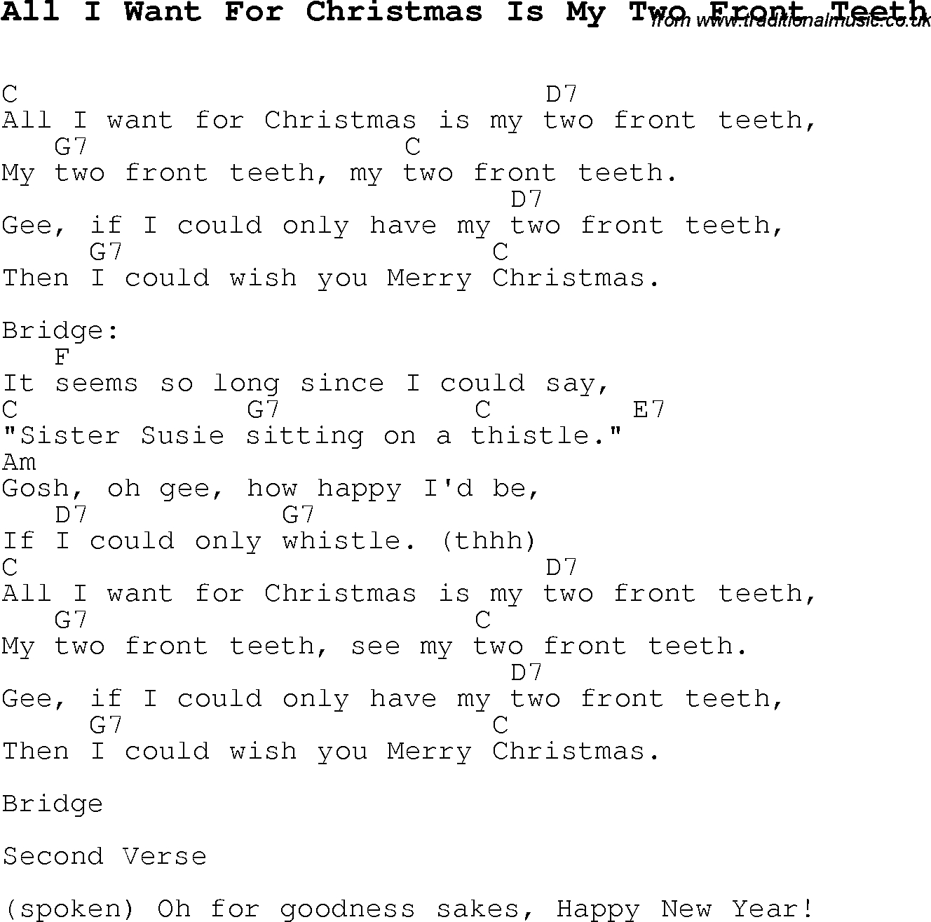 All I Want Chords Christmas Carolsong Lyrics With Chords For All I Want For Christmas