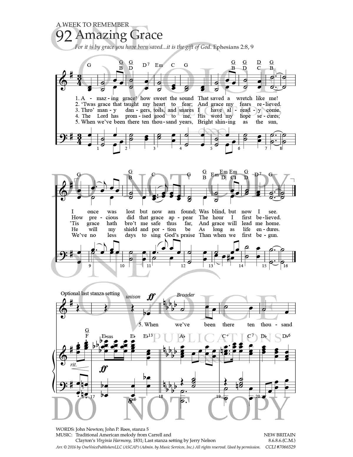 Amazing Grace Chords Amazing Grace Sheet Music With Guitar Chords