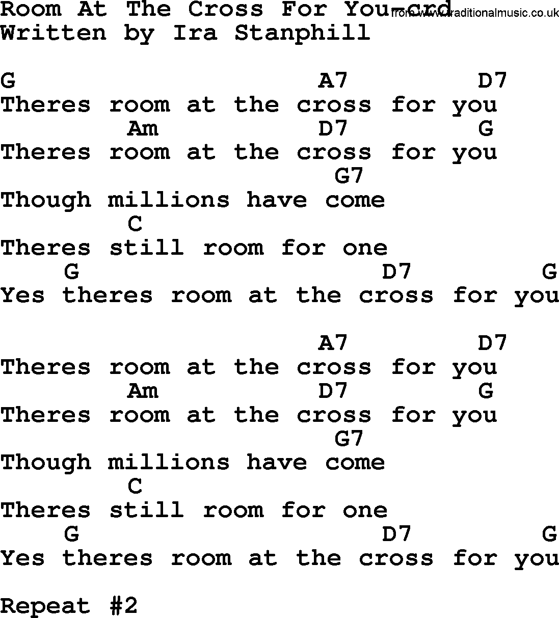 At The Cross Chords Top 500 Hymn Room At The Cross For You Lyrics Chords And Pdf