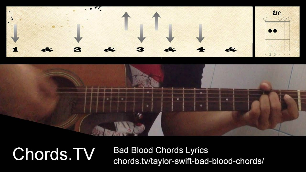 Bad Blood Chords Bad Blood Chords Taylor Swift 1989