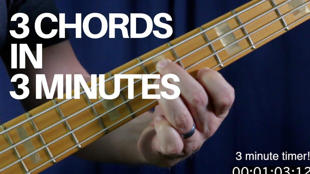 Bass Guitar Chords Learn How To Play 3 Movable Bass Chords In 3 Minutes Bass Guitar Lesson