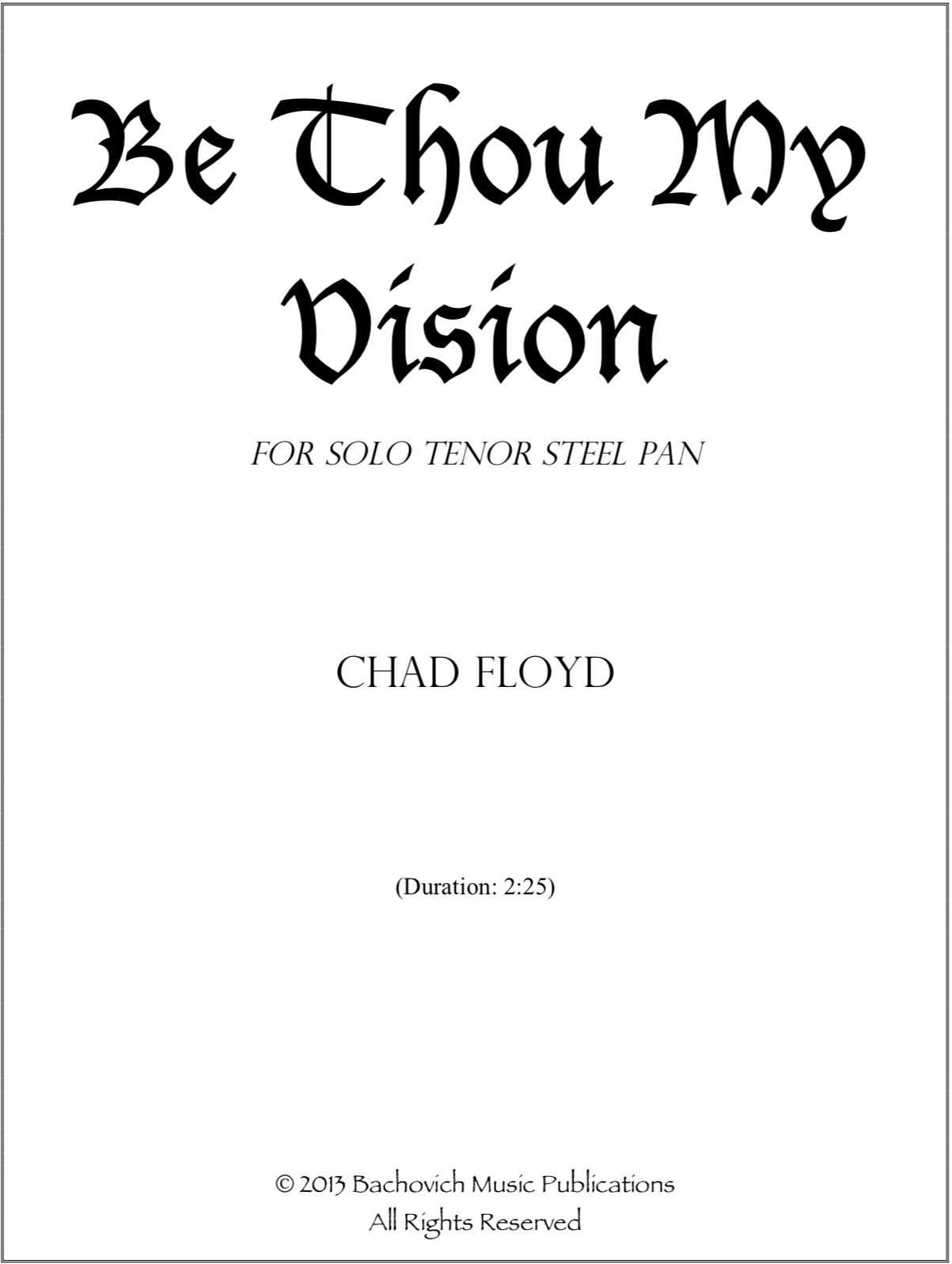 Be Thou My Vision Chords Be Thou My Vision Chad Floyd