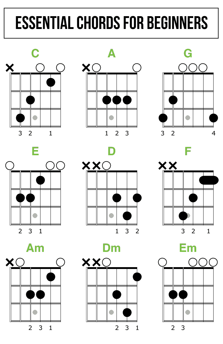 Beginner Guitar Chords How To Read Guitar Chord Diagrams Quickstart Guide Zing Instruments