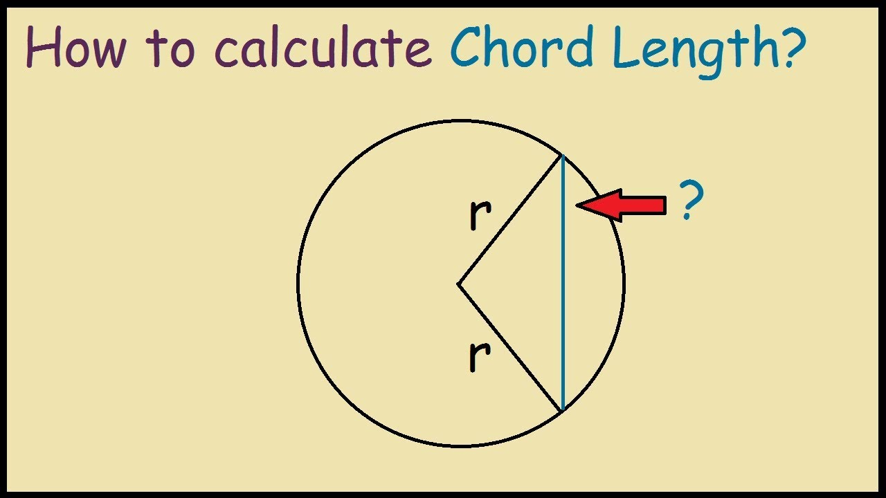 Chord Of A Circle How To Calculate Chord Length Of A Circle