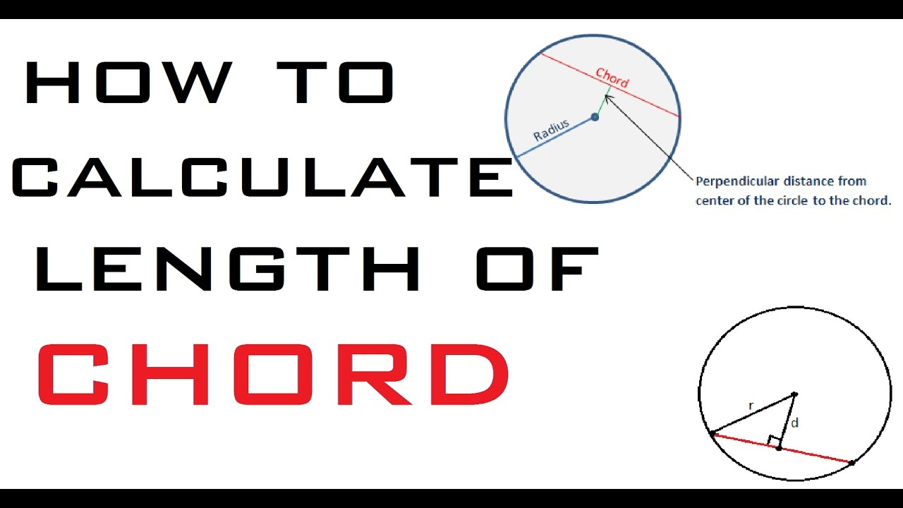 Chord Of A Circle How To Calculate Length Of Chord For Circle Learning Technology