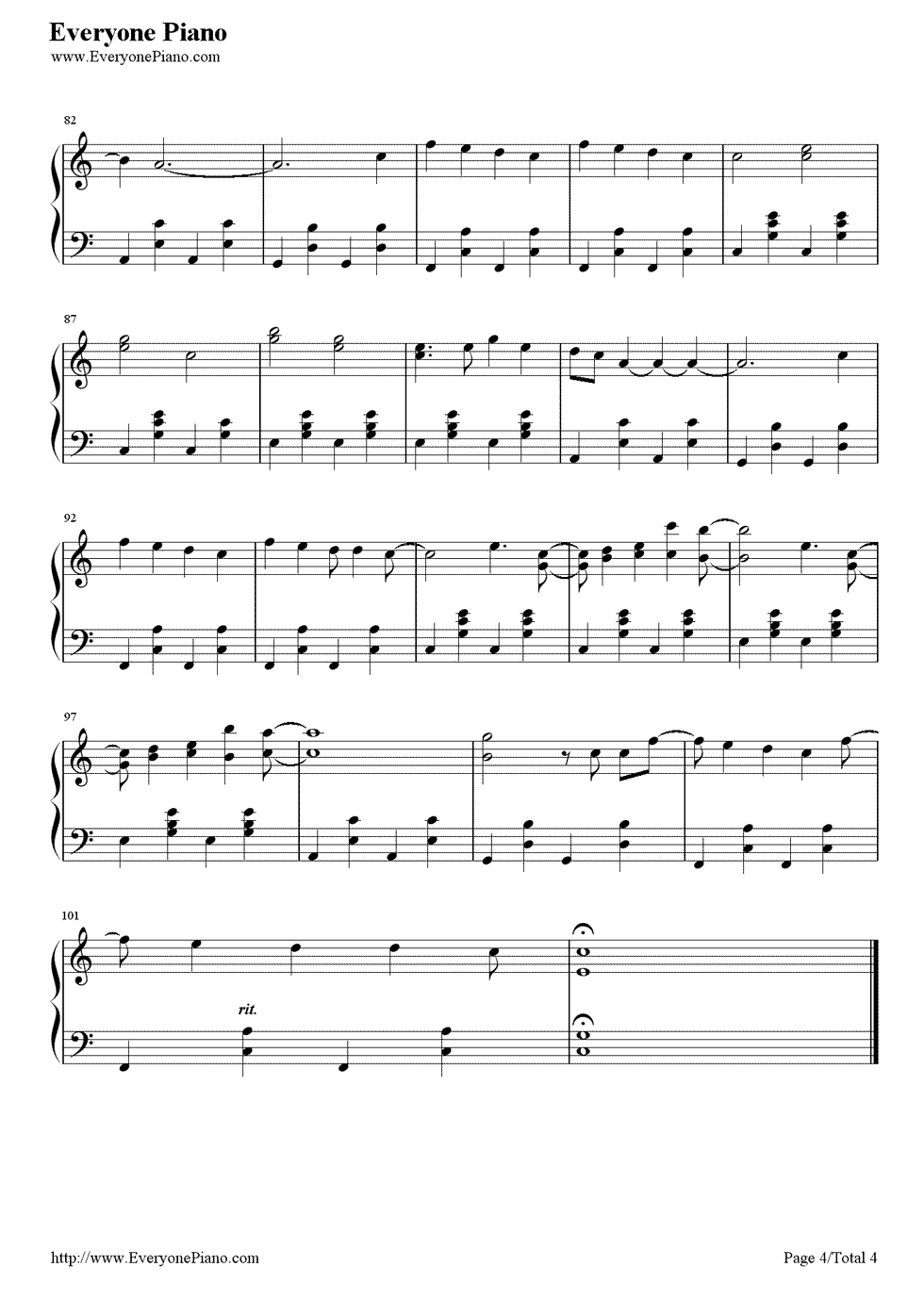 Count On Me Chords Count On Me Bruno Mars Stave Preview 4 Free Piano Sheet Music