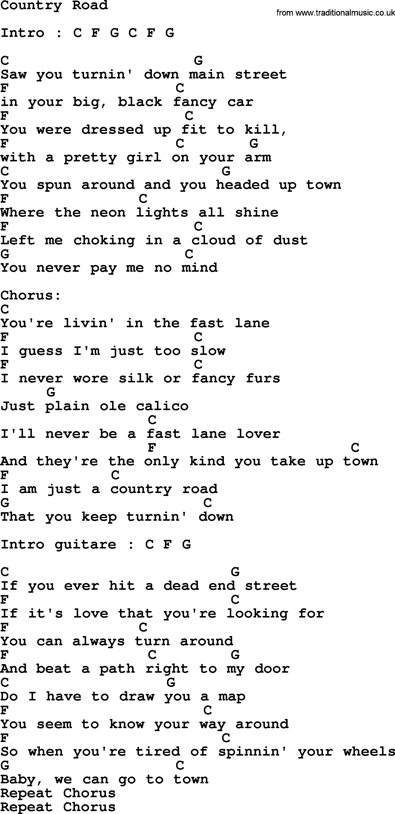 Country Roads Chords Dolly Parton Song Country Road Lyrics And Chords