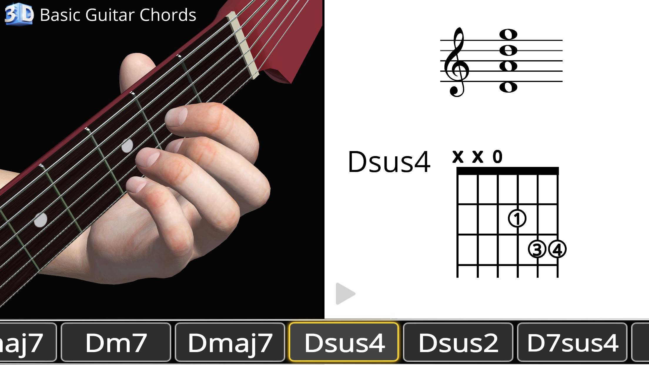 Dm7 Guitar Chord 3d Guitar Chords 3d
