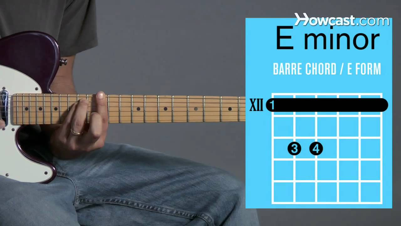 Em Chord Guitar How To Play An E Minor Barre Chord Guitar Lessons