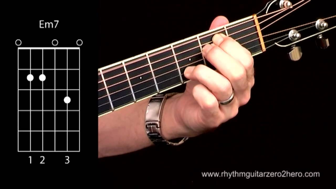 Em7 Guitar Chord Acoustic Guitar Chords Learn To Play E Minor 7 Aka Em7 Youtube