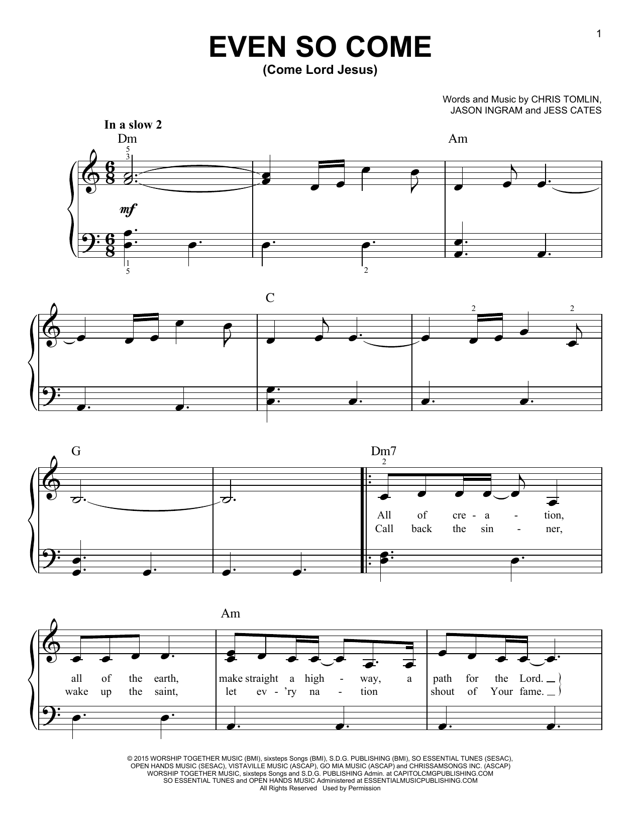 Even So Come Chords Passion Even So Come Come Lord Jesus Feat Kristian Stanfill Sheet Music Notes Chords Download Printable Easy Piano Sku 415783