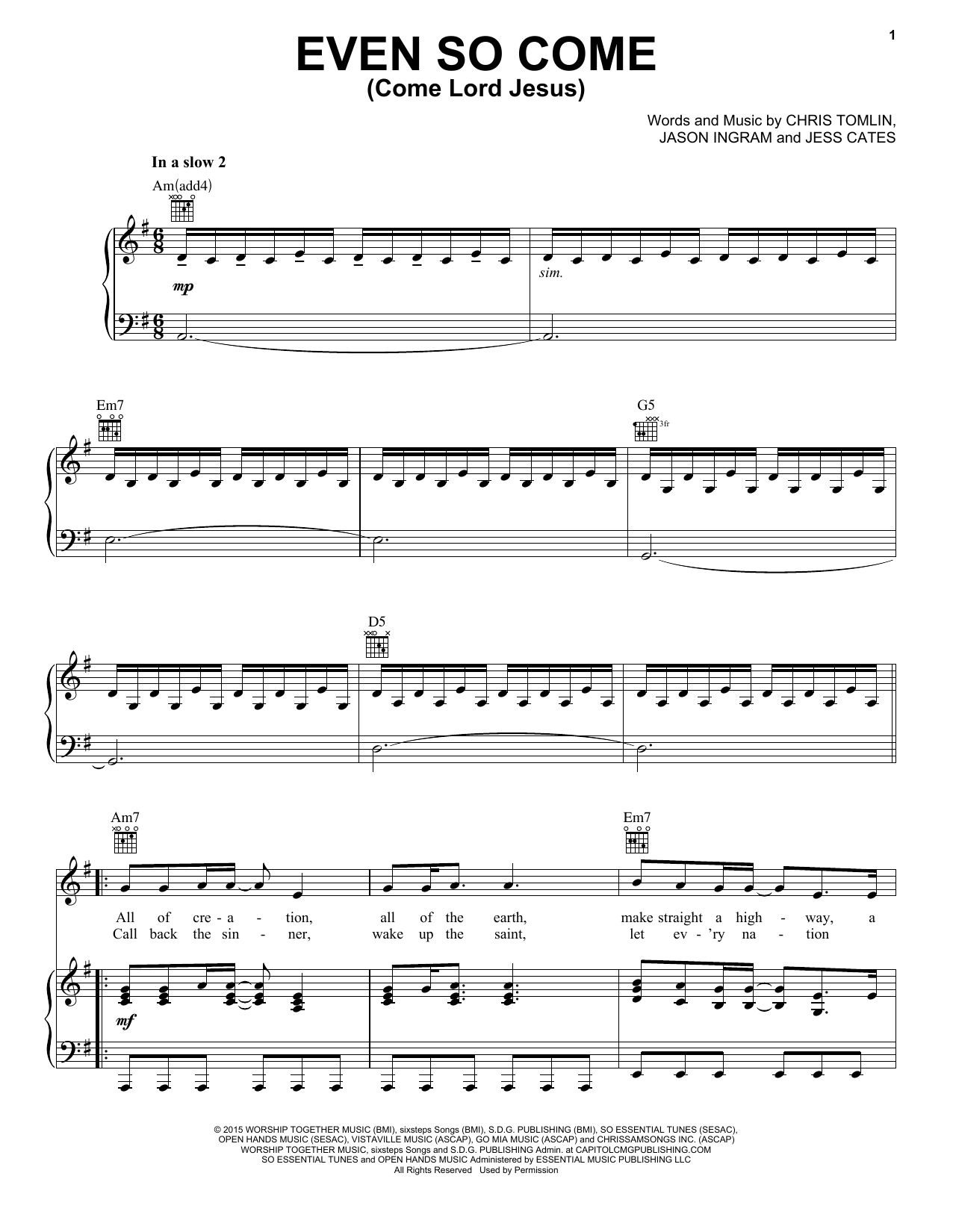 Even So Come Chords Passion Even So Come Come Lord Jesus Feat Kristian Stanfill Sheet Music Notes Chords Download Printable Piano Vocal Guitar Right Hand