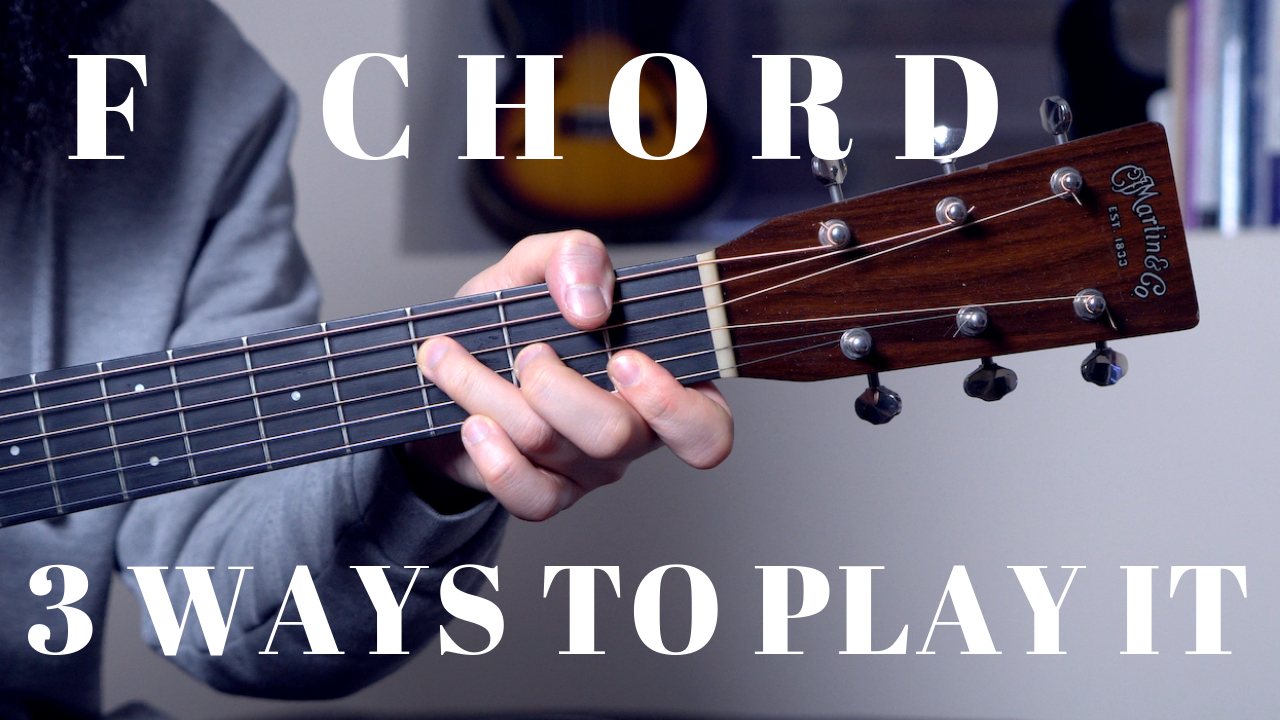 F Chord Guitar 3 Ways To Play The F Chord On Guitar Acousticguitar