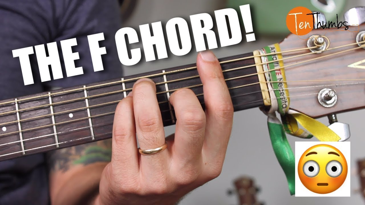 F Guitar Chord How To Play The F Chord For Beginners Easy Beginnerguitar Tutorial