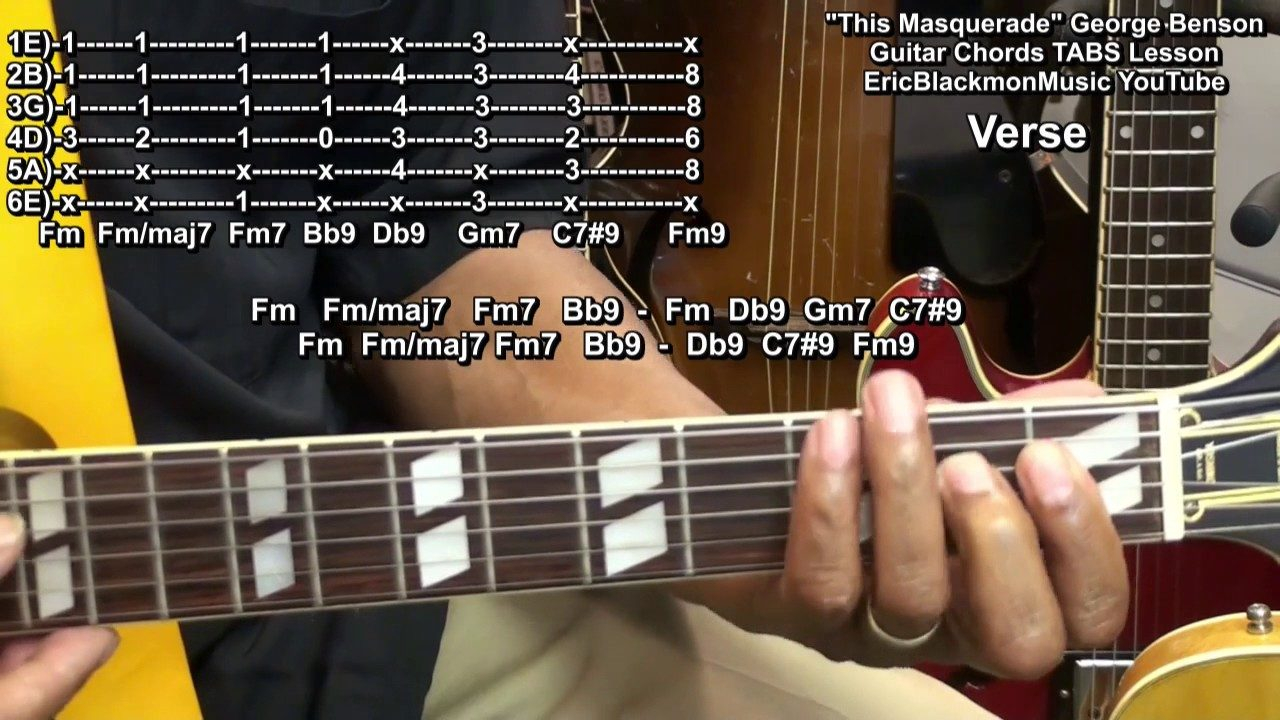 F M Guitar Chord This Masquerade George Benson Guitar Chords Lesson
