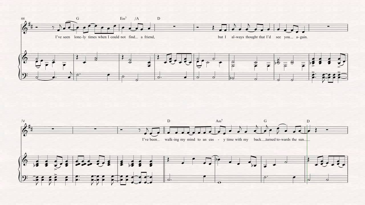 Fire And Rain Chords Trumpet Fire And Rain James Taylor Sheet Music Chords Vocals