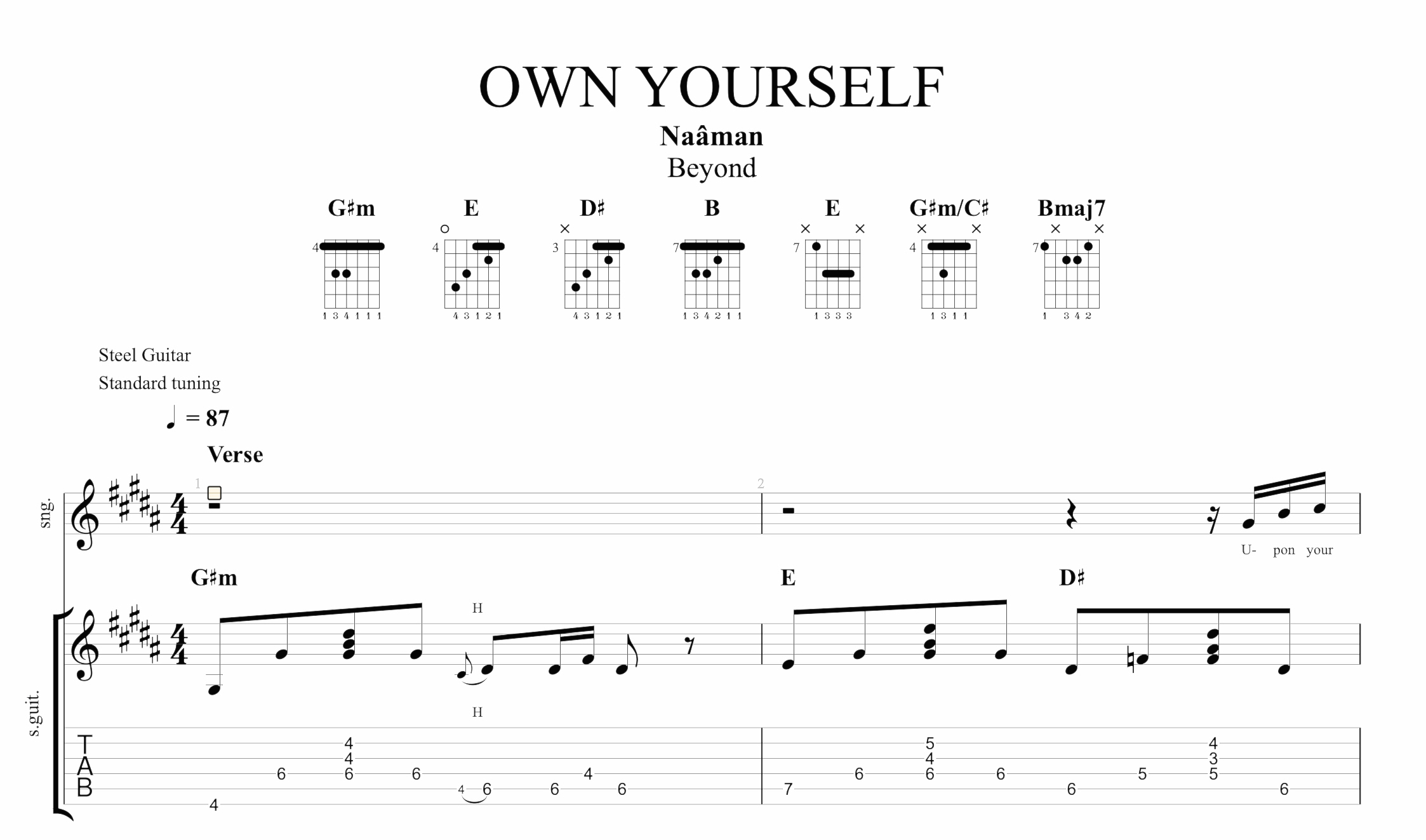 Fix You Chords Tuto 10 Tips To Give A Professional Look To Your Scores In Guitar