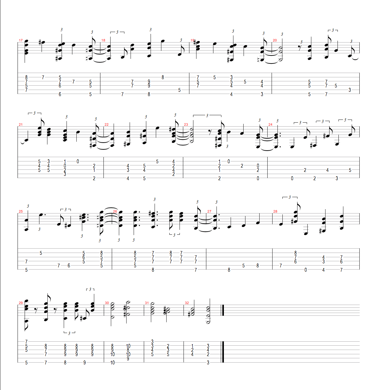 Fly Me To The Moon Chords Fly Me To The Moon Fingerstyle Tab Yesiloveguitar