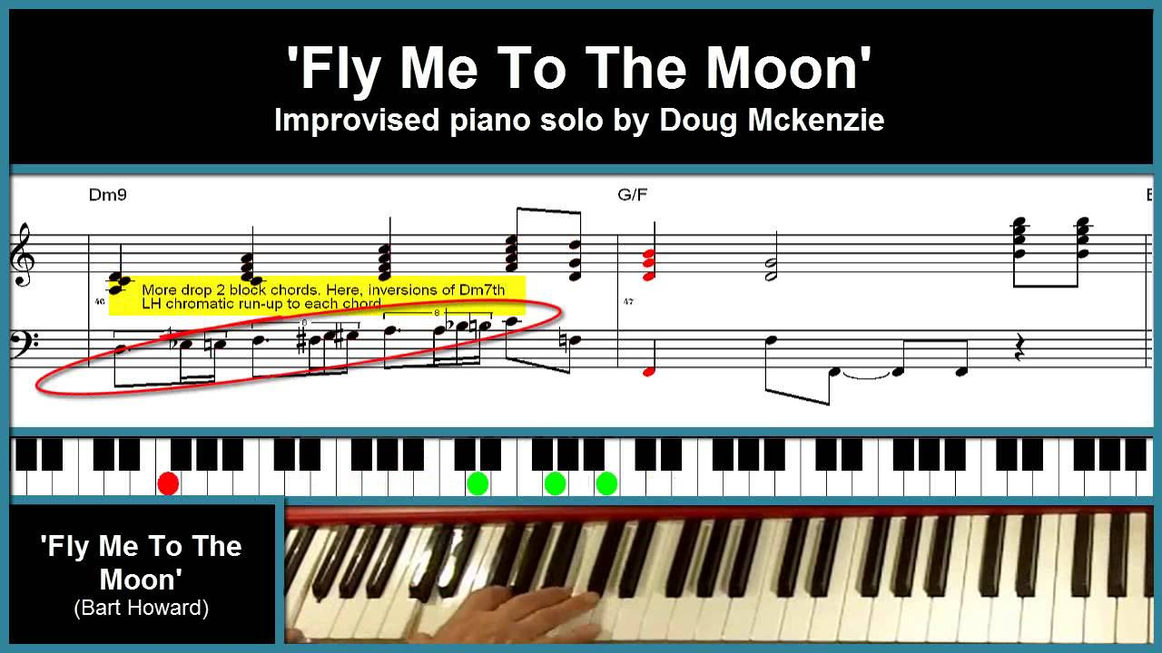 Fly Me To The Moon Chords Fly Me To The Moon Jazz Piano Tutorial