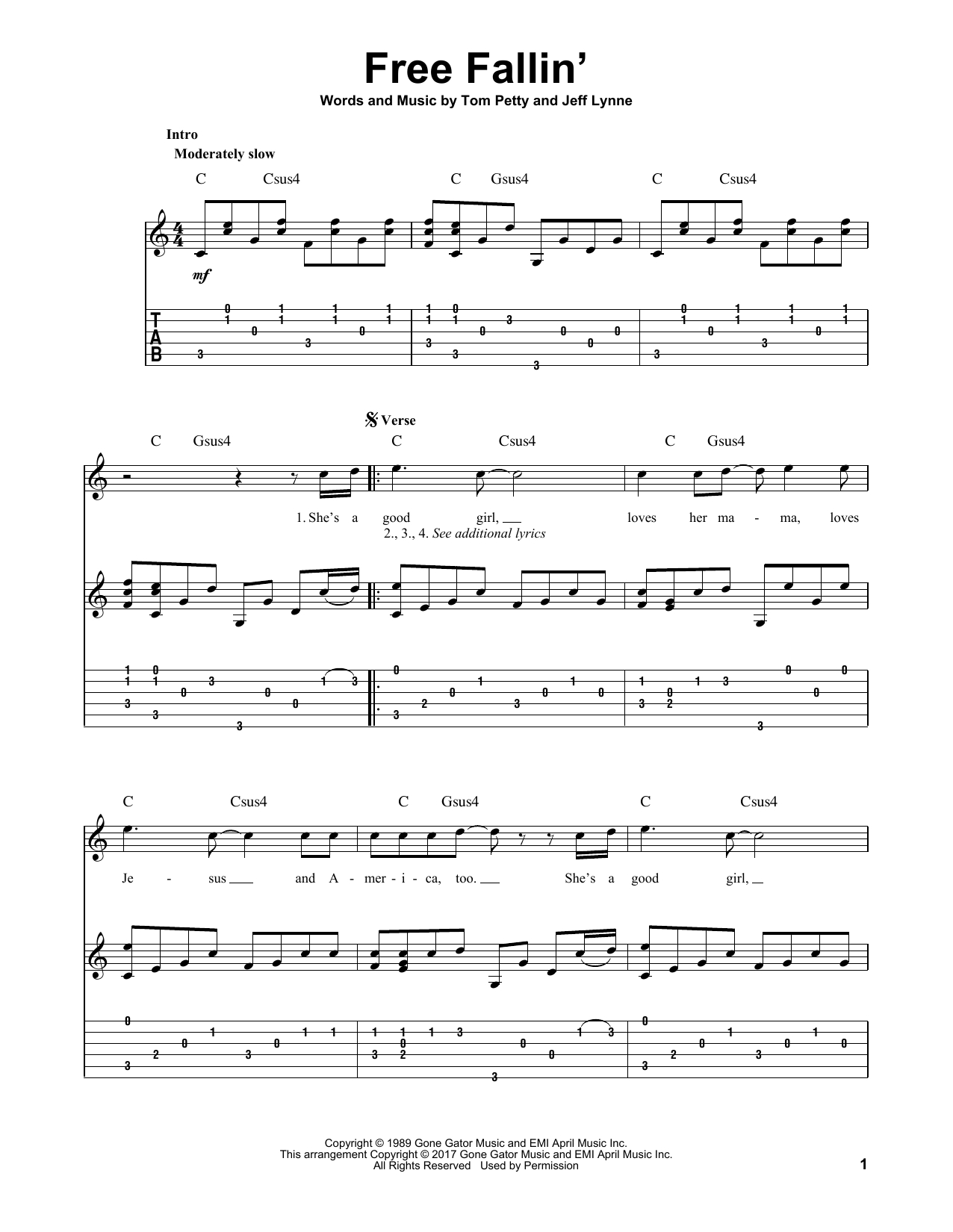 Free Fallin Chords Free Fallin Tom Petty Solo Guitar Guitar Instructor