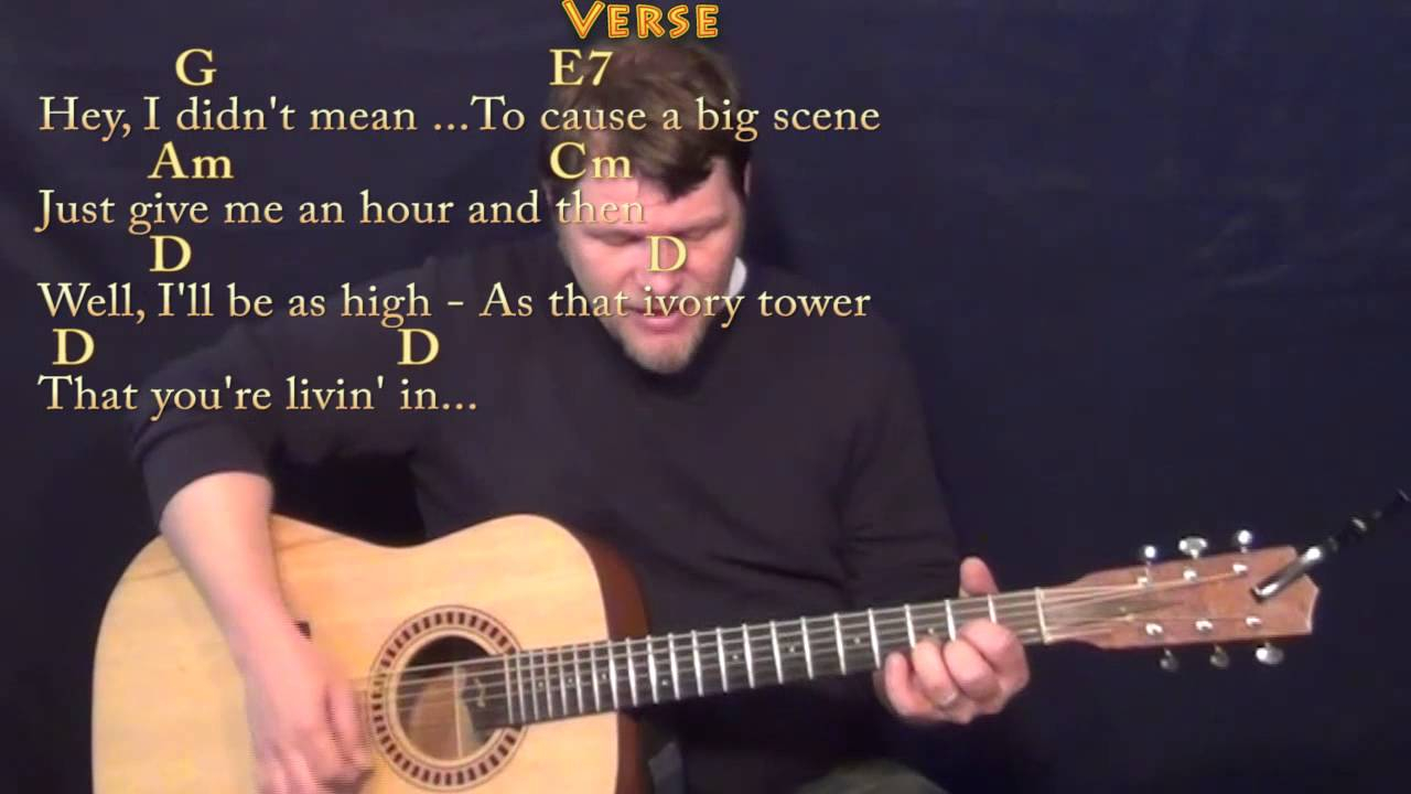 Friends In Low Places Chords Friends In Low Places Garth Brooks Strum Guitar Cover Lesson In G With Chordslyrics