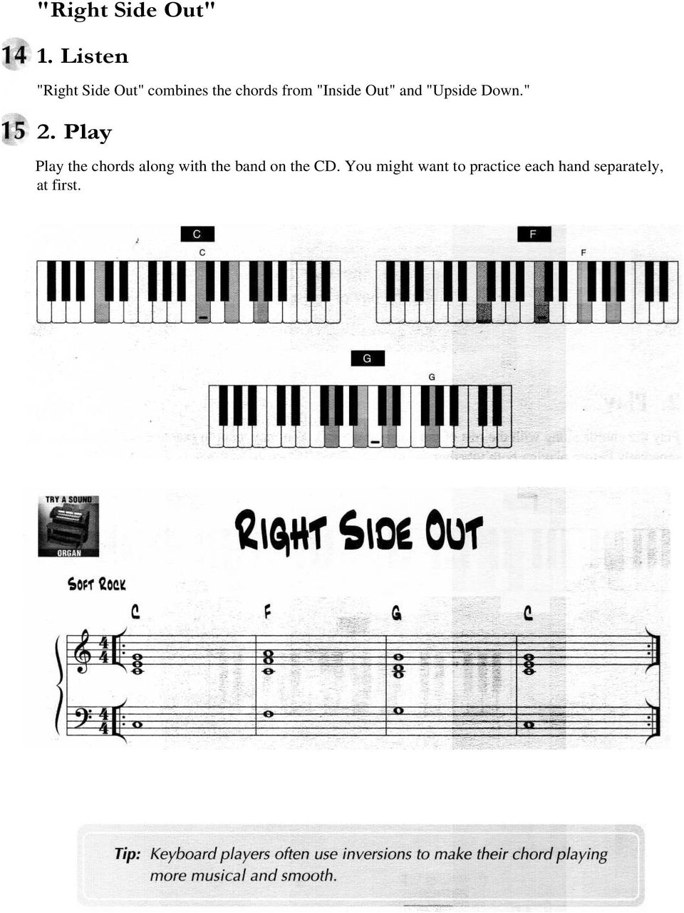 From The Inside Out Chords C Chord Play These Three Notes At The Same Time With Your Right