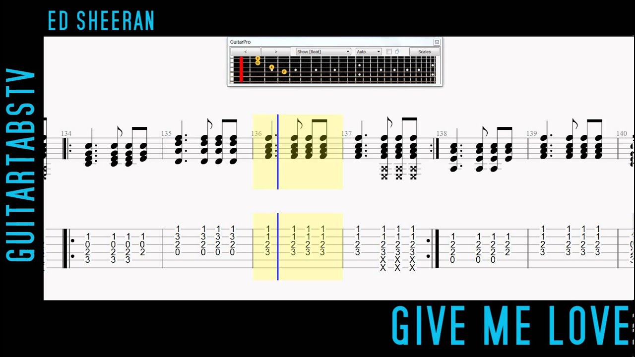 Give Me Love Chords Give Me Love Ed Sheeran Acoustic Guitar Tabs Chords