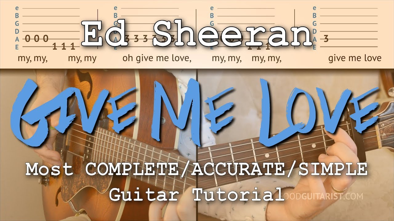 Give Me Love Chords Give Me Love Guitar Lesson Chords Embellishments