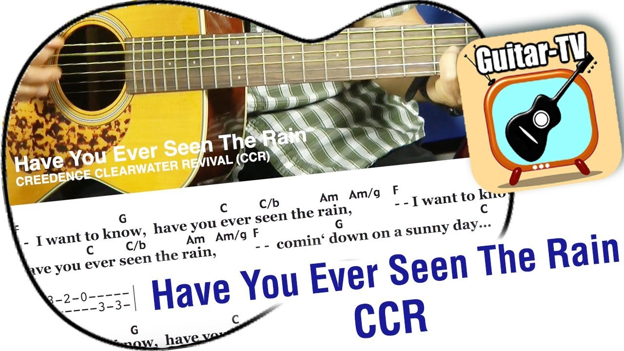 Have You Ever Seen The Rain Chords 202 Have You Ever Seen The Rain Ccr Cover Tutorial Easy Lesson Lyrics Chords