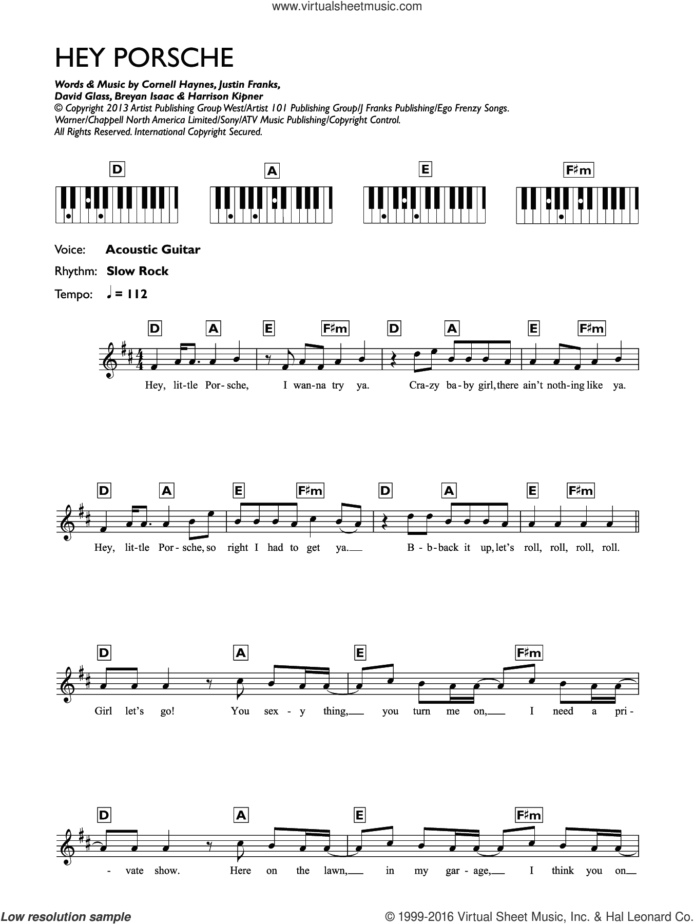 Hey Ya Chords Nelly Hey Porsche Sheet Music For Piano Solo Chords Lyrics Melody