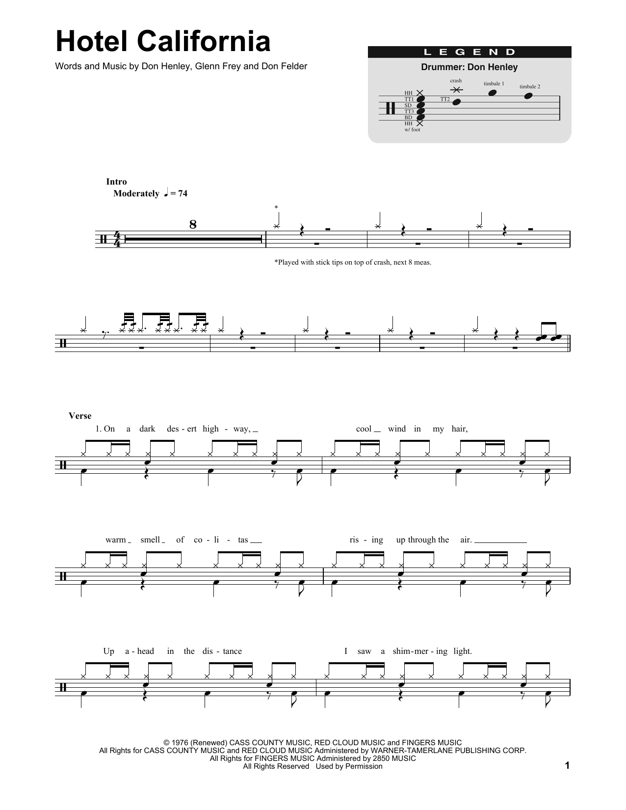 Hotel California Chords Hotel California Eagles Piano Vocal Guitar Right Hand Melody Digital Sheet Music