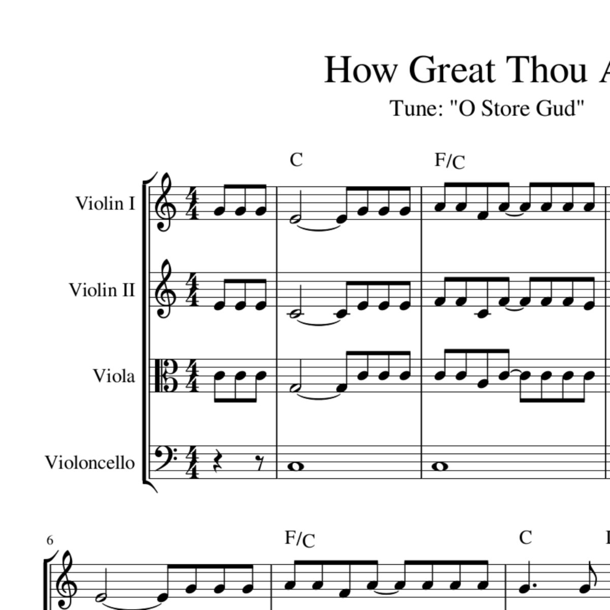 How Great Thou Art Chords How Great Thou Art Celtic Harmony Arrangement Sheet Music With