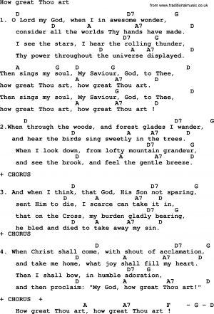 How Great Thou Art Chords - dietamed.info