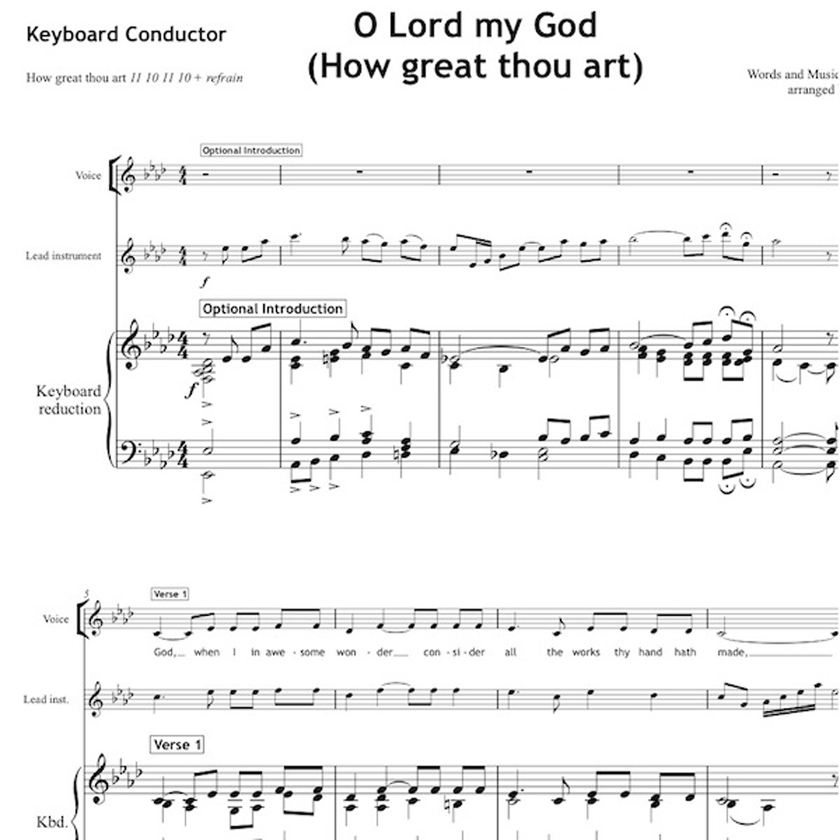 How Great Thou Art Chords O Lord My God How Great Thou Art Worship Set All Souls Music