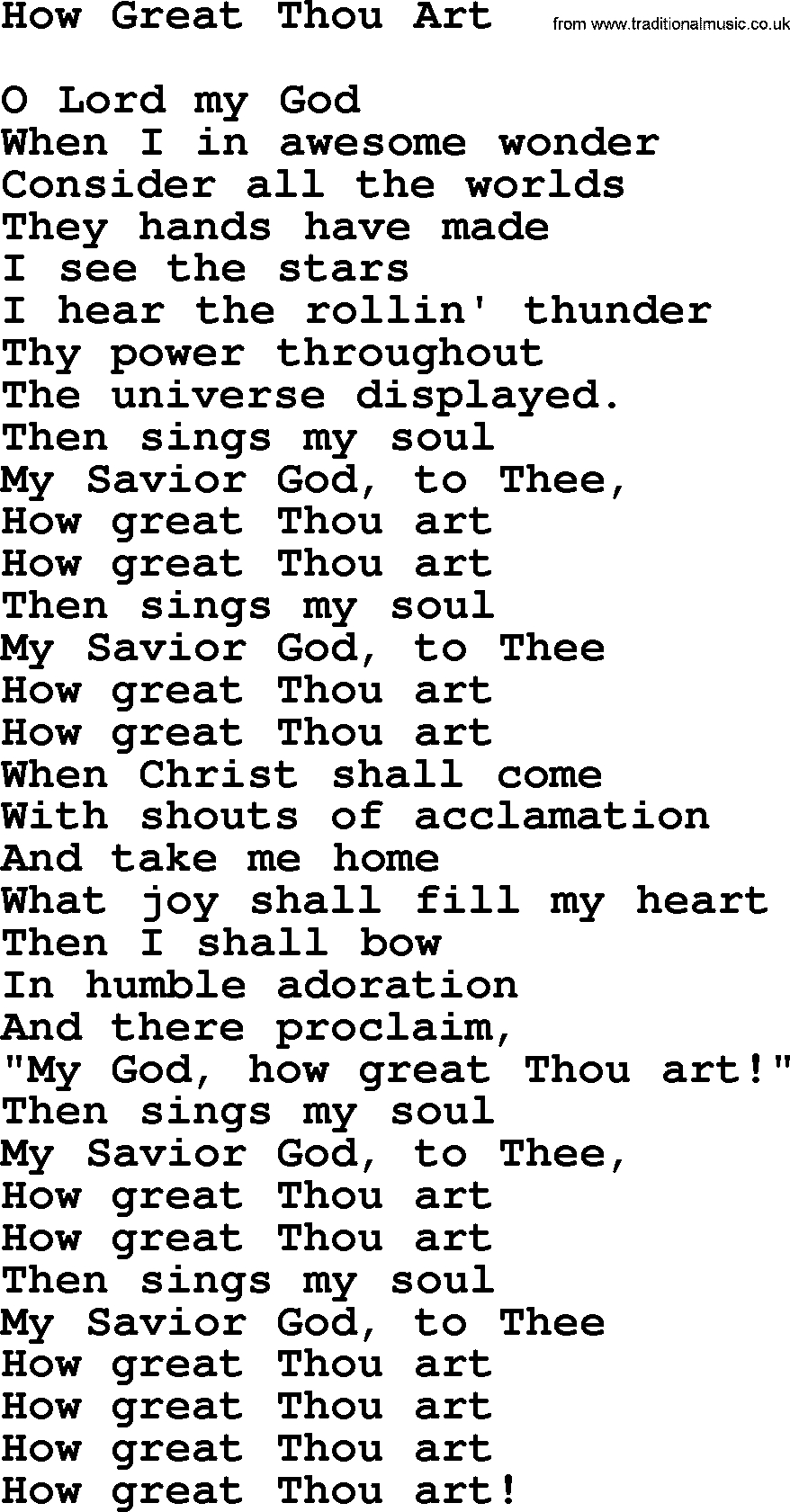 How Great Thou Art Chords Willie Nelson Song How Great Thou Art Lyrics