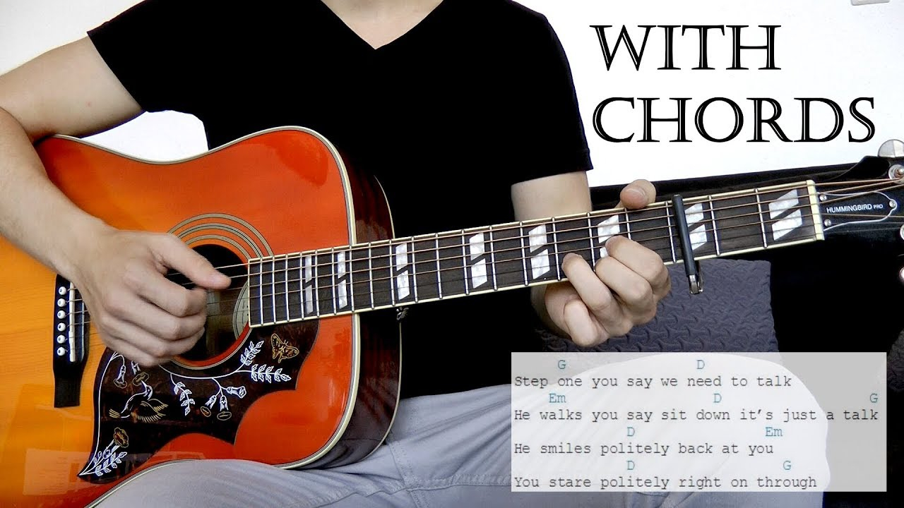 How To Save A Life Chords The Fray How To Save A Life Acoustic Cover Wchords On Screen
