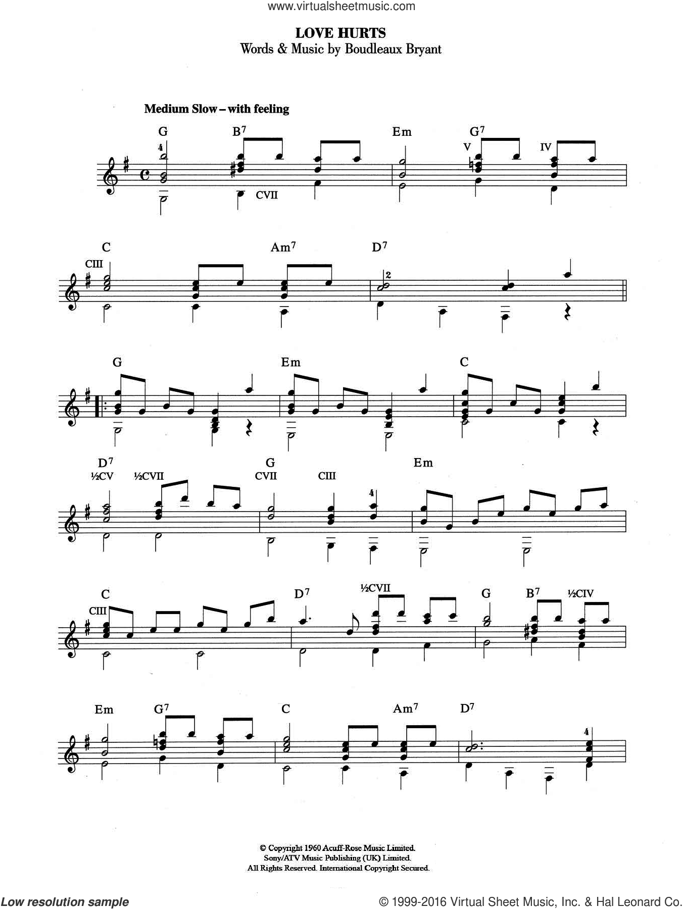 Hurt Johnny Cash Chords Brothers Love Hurts Sheet Music For Guitar Solo Chords Pdf