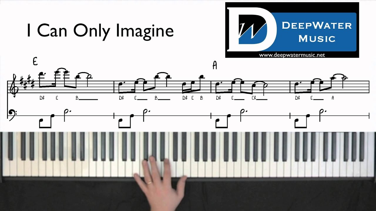 I Can Only Imagine Chords Piano Tutorial I Can Only Imagine Intro