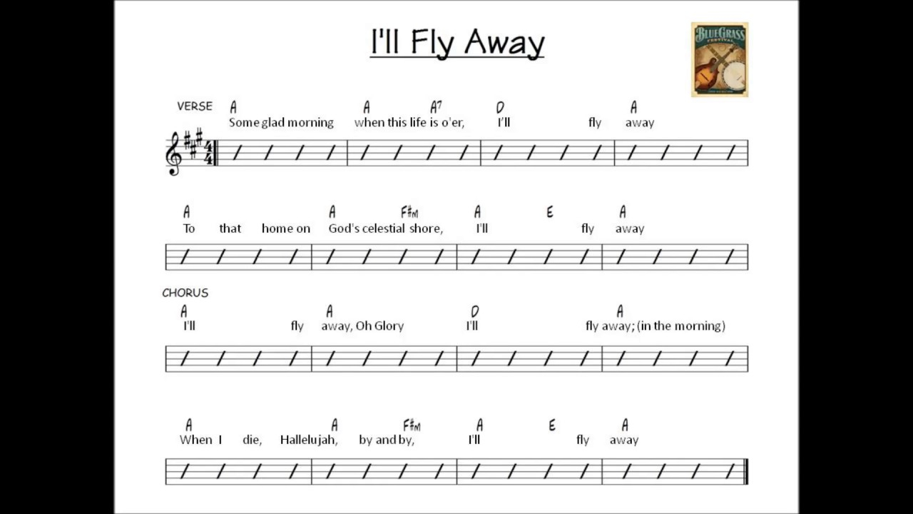I Ll Fly Away Chords Ill Fly Away Backing Track Key Of A