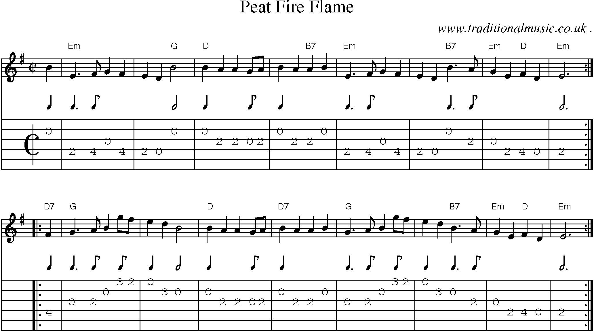 I See Fire Chords Scottish Tune Sheetmusic Midi Mp3 Guitar Chords Tabs Peat