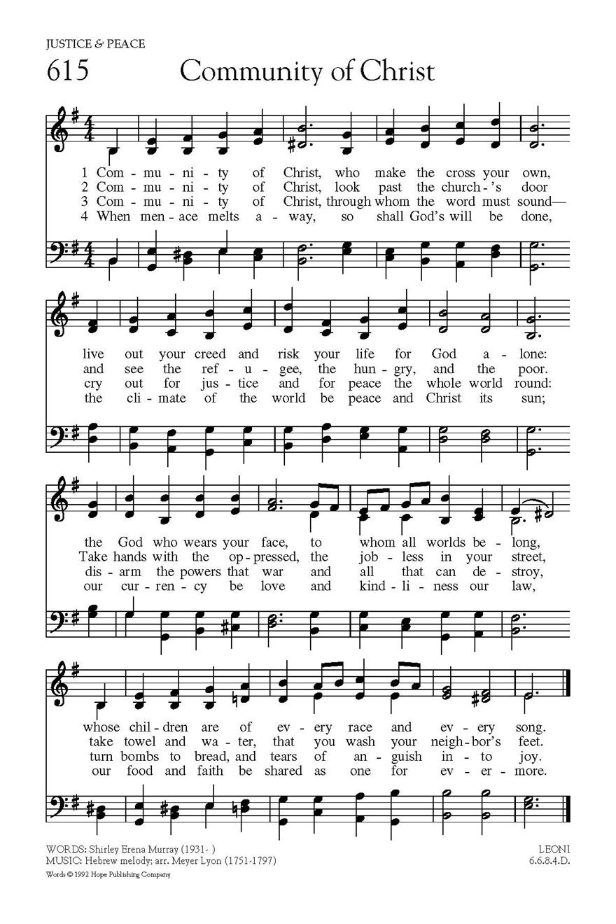 In Christ Alone Chords Community Of Christ Hope Publishing Company