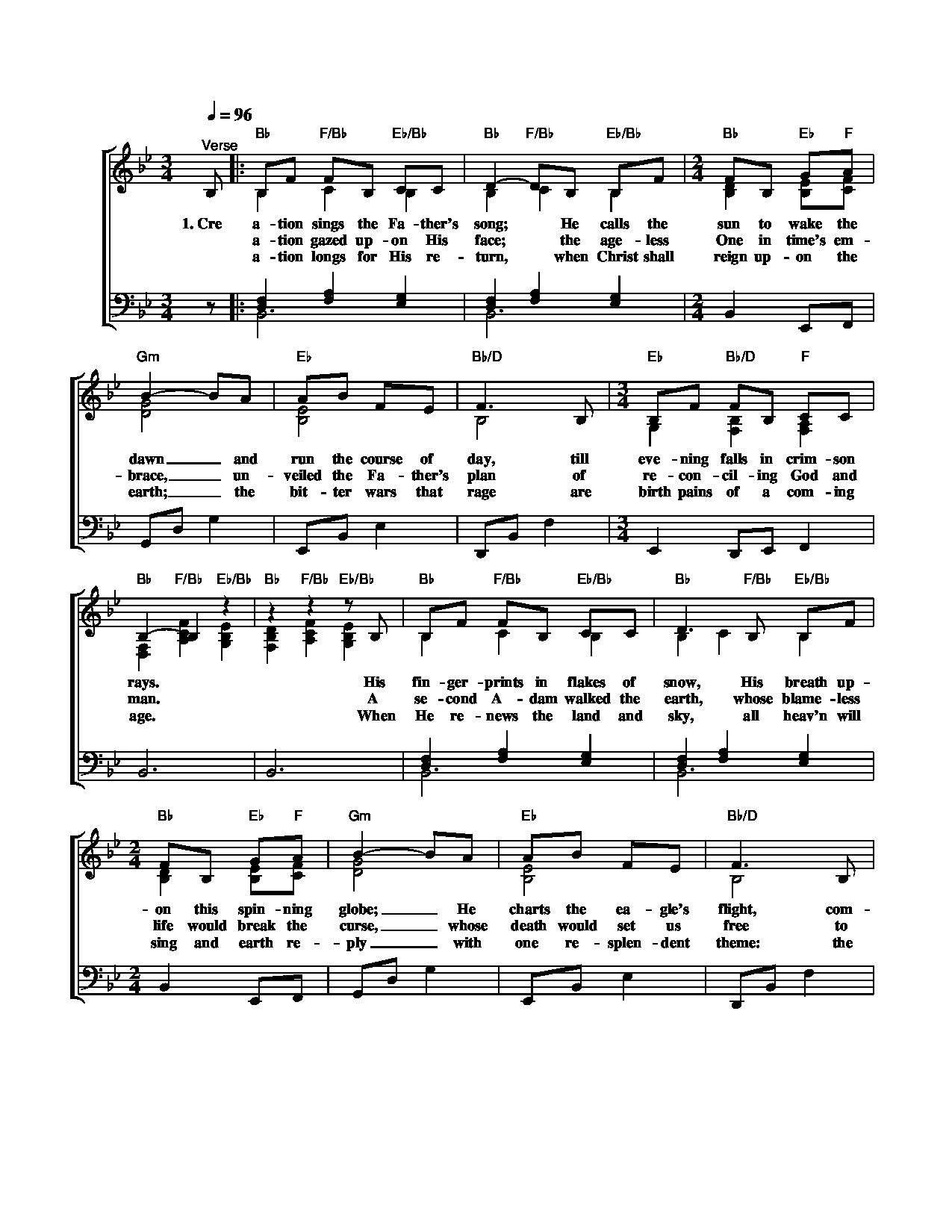Island In The Sun Chords Creation Sings The Father039s Song Chords Lyrics Keith Getty