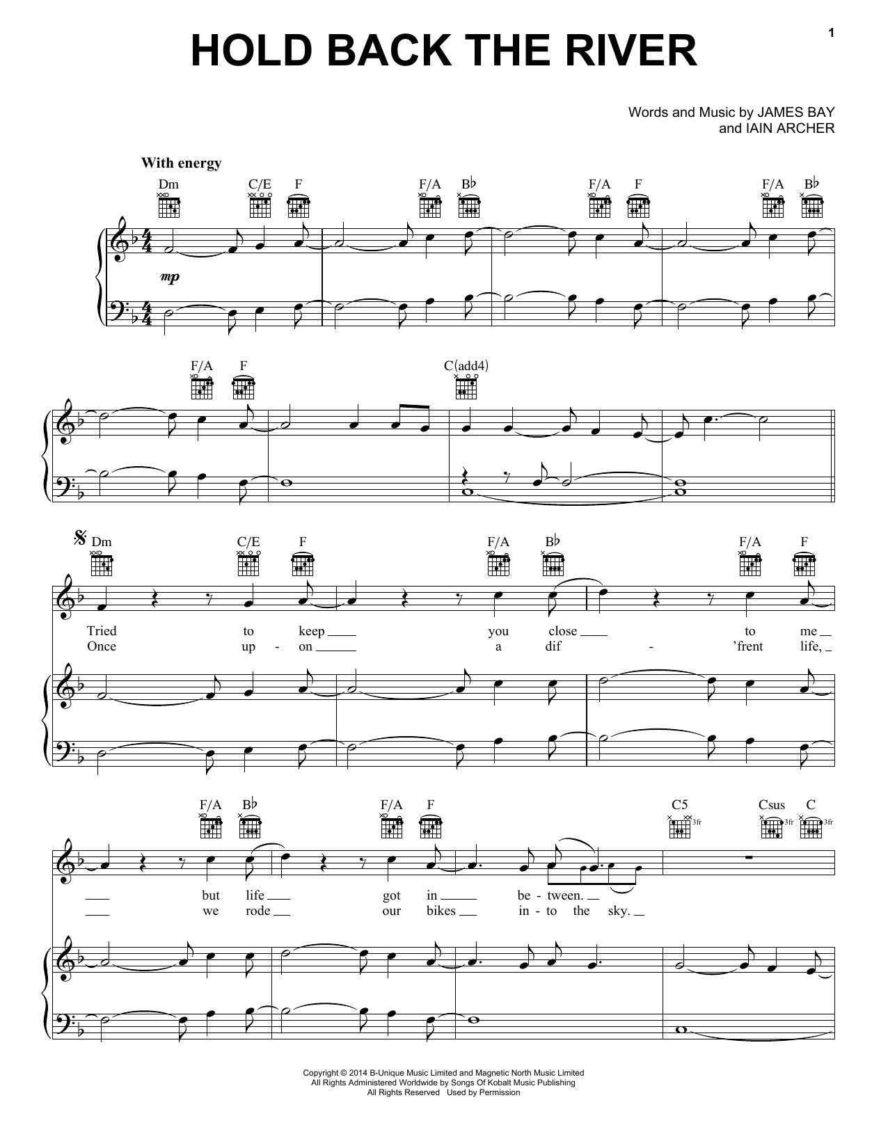 James Bay Let It Go Chords Sheet Music Digital Files To Print Licensed James Bay Digital