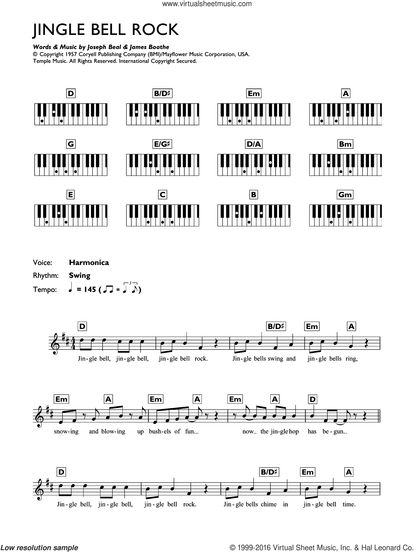 Jingle Bell Rock Chords Checker Jingle Bell Rock Sheet Music For Piano Solo Chords Lyrics Melody
