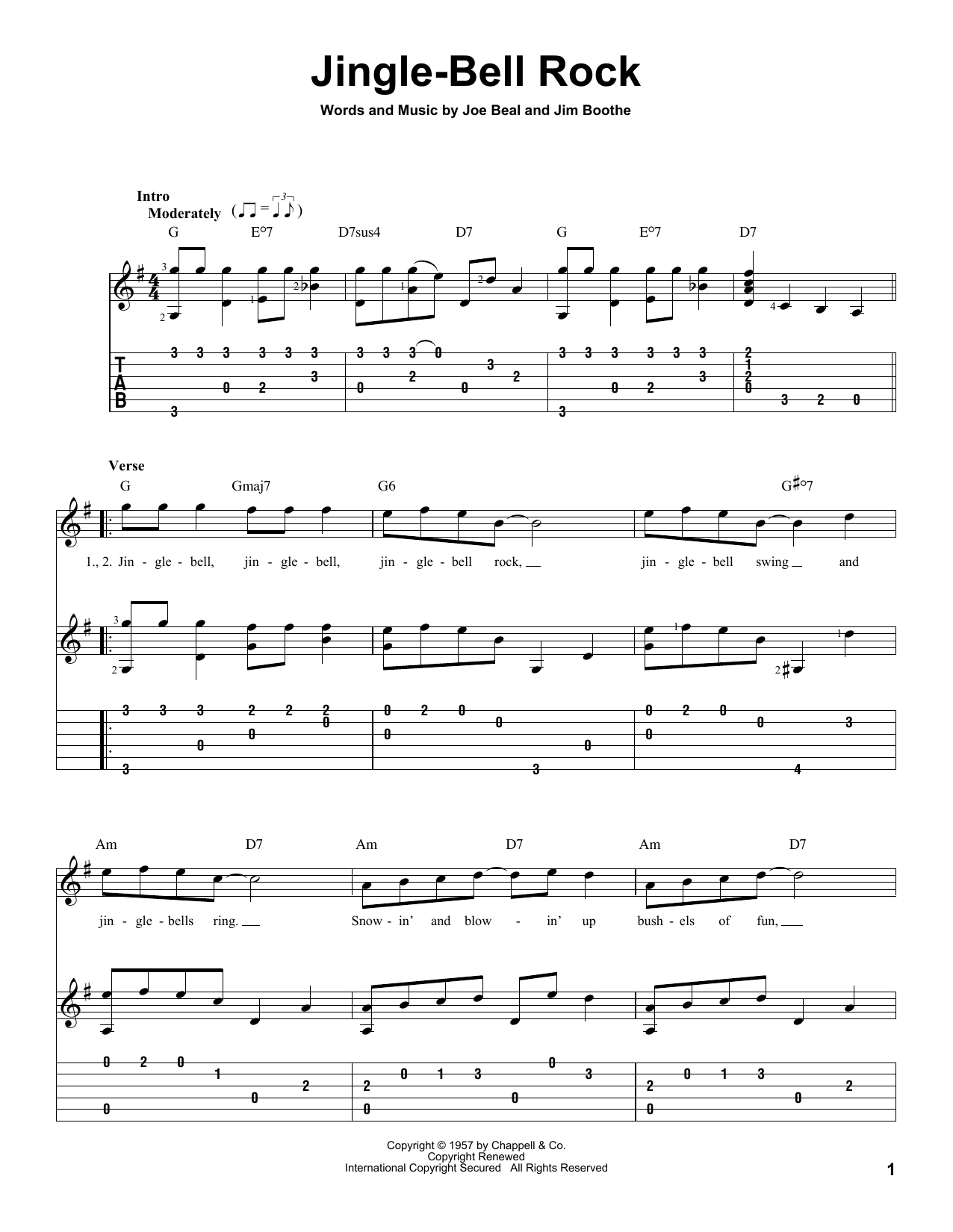 Jingle Bell Rock Chords Jingle Bell Rock Bob Helms Piano Vocal Guitar Right Hand Melody Digital Sheet Music