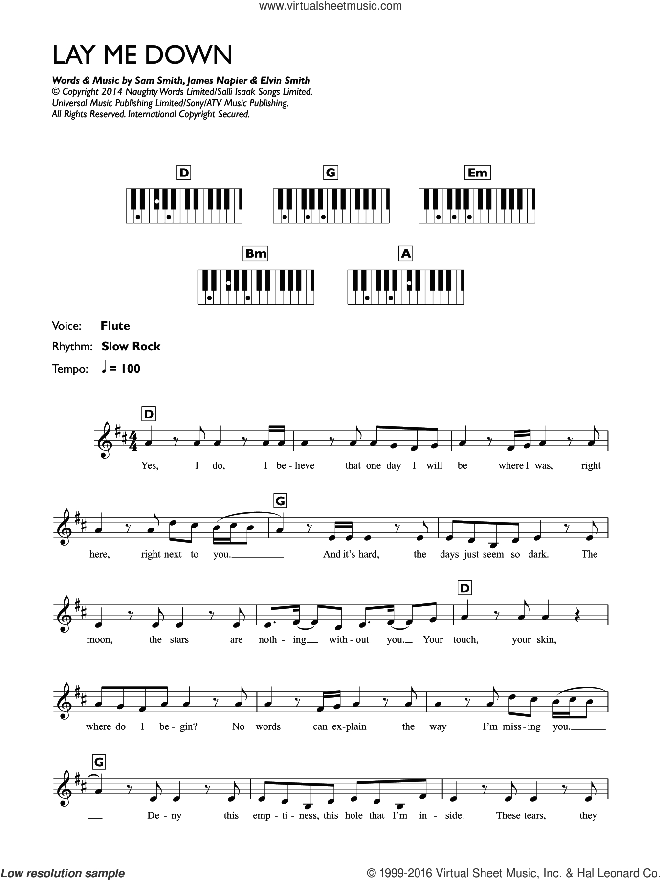 Lay Me Down Chords Smith Lay Me Down Sheet Music Intermediate For Piano Solo Chords Lyrics Melody
