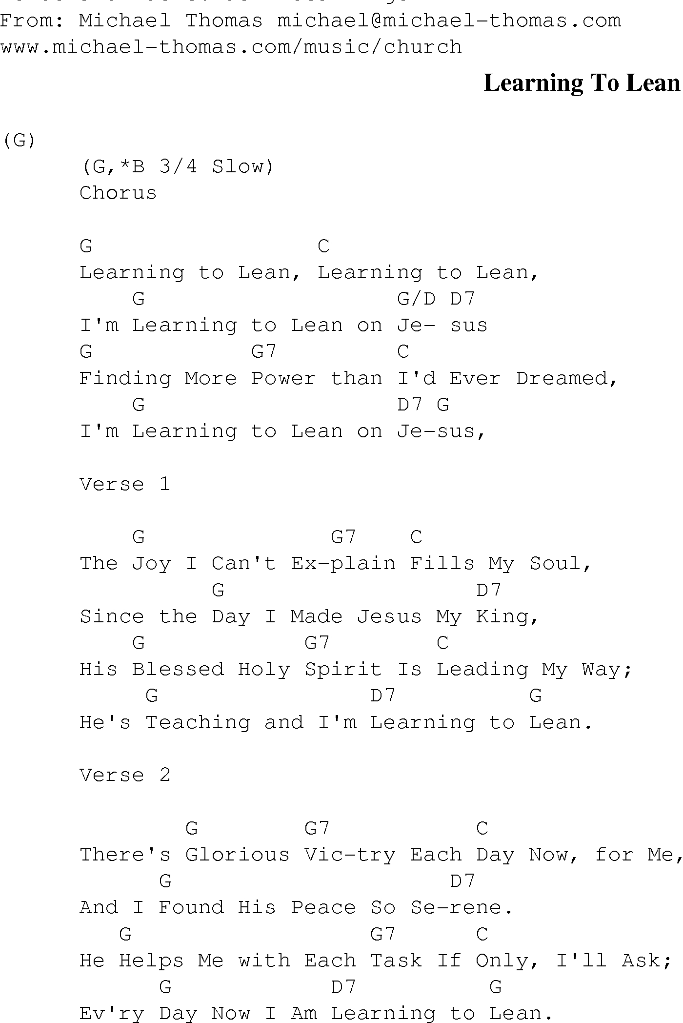 Lean On Me Chords Gospel Songs With Chords Learning To Lean Christian Gospel Song