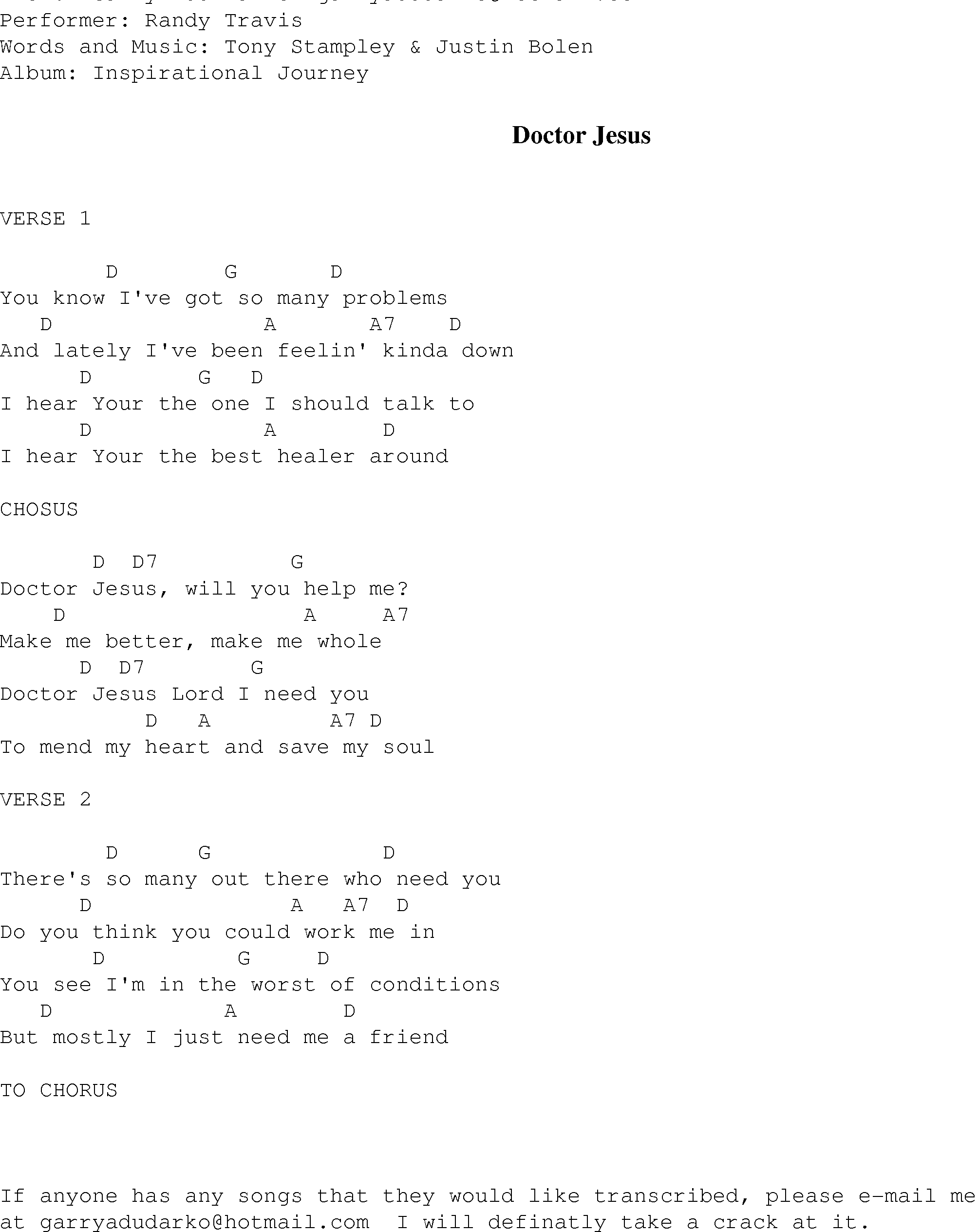 Lord I Need You Chords Doctor Jesus Christian Gospel Song Lyrics And Chords