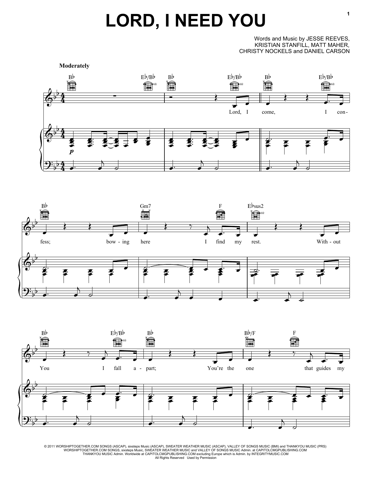 Lord I Need You Chords Passion Lord I Need You Sheet Music Notes Chords Download Printable Easy Piano Sku 159968